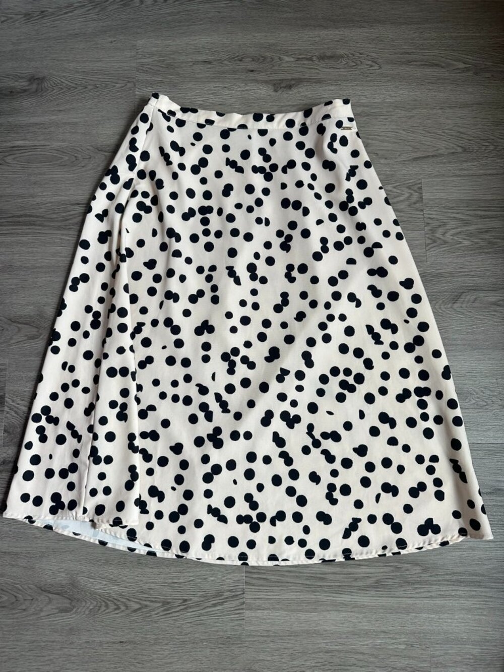 T Tahari A Line Pull On Skirt Pattern Ink Dot Print - Small